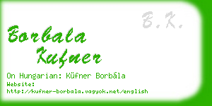 borbala kufner business card